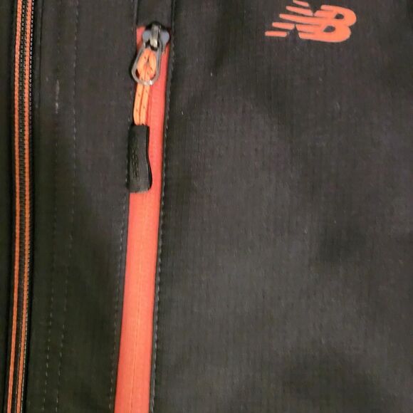 New-balance Men's Black and Orange Jacket - Picture 2 of 6